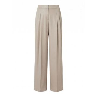 PESERICO Dames, Broeken, Grijs, Maat: XS Leer