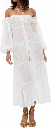Sleeping with Jacques Bronte Midi Dress In White