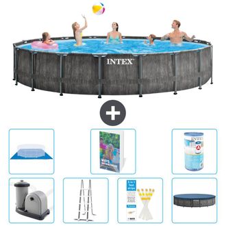 Intex Piscina Prism Frame Redonda - 549x122 Cm - 8-piezas S594