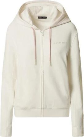 North Sails Hoodie met ritssluiting - Dames - Vesten met rits - Wit - M - Katoen - Hoodies & sweatvesten