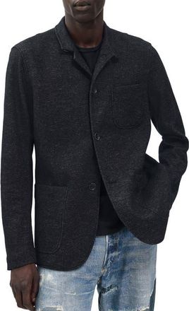 Rag & Bone Prospect Cotton & Wool Twill Jacket in Dark Grey at Nordstrom, Size 40