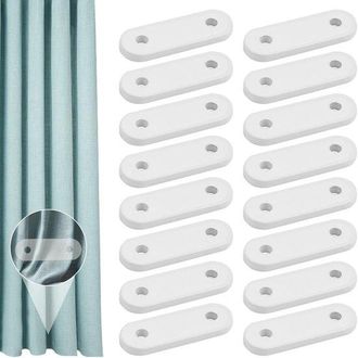 No Brand Pesas De Plomo Para Cortinas - Pesas De Hierro De 28 G - Varillas De Plomo Para Cintas De Cortinas Y Cortinas De Ducha - Con Revestimiento Blanco - 16