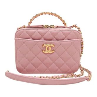 Chanel Pre-owned Vanity Case - Dames - Pre-owned - Roze - Maat: ONE Size Leer