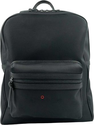 Kiton Solid Rugzak - Heren - Rugzakken - Zwart - ONE Size - Katoen - Tassen