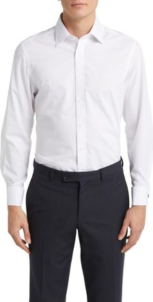 CHARLES TYRWHITT Non-Iron Poplin Shirt in White at Nordstrom, Size 16.5