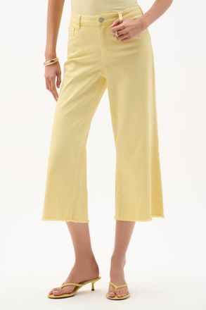 Joseph Ribkoff Crop Pants In Yellow