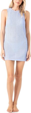 Roxy Open Stich Cover-Up Minidress in Open Air at Nordstrom, Size X-Small