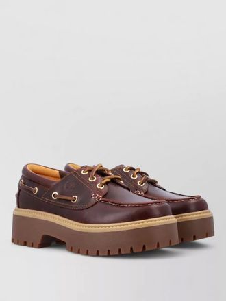 Timberland boat platform loafers three eyelets