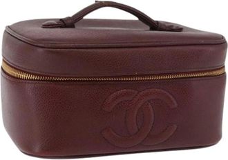 Chanel Pre-owned Handbags, female, Red, Size: ONE SIZE Pre-owned Vintage Pouch