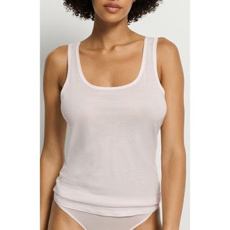 Hanro Ultralight Cotton Tank Top in Honeydew at Nordstrom, Size X-Small