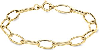 Ross-Simons Italian 14kt Yellow Gold Oval-Link Bracelet