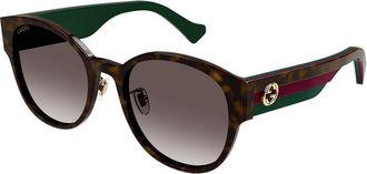 Gucci GG1304SK Asian Fit 002 Womens Sunglasses Tortoiseshell Size 56 - Free RX Lenses - Free RX Lenses