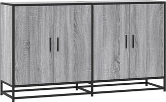vidaXL Credenza Grigio Sonoma 134x35x76 cm in Truciolato - Vidaxl