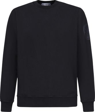 Stone Island Crewneck Sweatshirt With Compass Embroidery