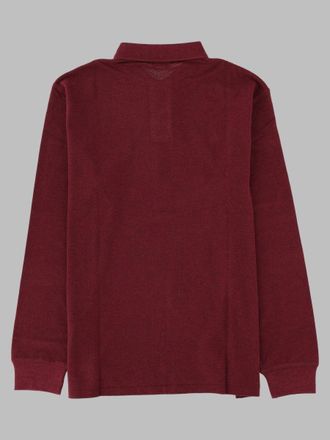 Polo Ralph Lauren Long-Sleeve Cotton Polo Shirt - Red