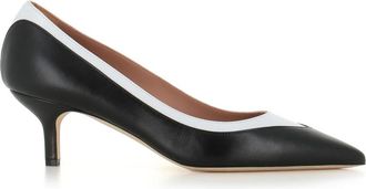 Malone Souliers Met Hak Wit/zwart - Dames - Pumps - Zwart - 40 EU - Leer - Schoenen