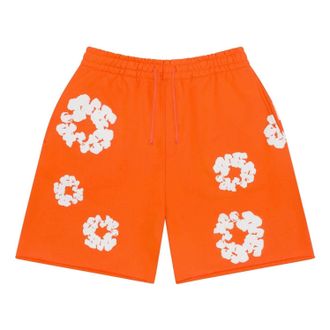 Denim Tears Cotton Wreath Sweatshorts Orange FW25BRS2952305