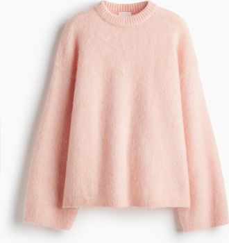 H&M Oversized Pullover aus Mohairmix - Orange