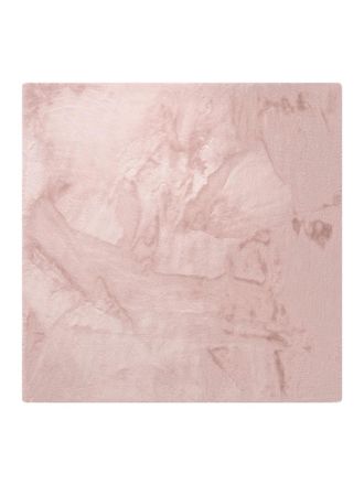 benuta Alfombra de pelo sint&eacute;tico rosa 150x150 cm