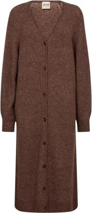 Mos Mosh Truien - Dames - Lange truien - Bruin - XL - Truien & Vesten