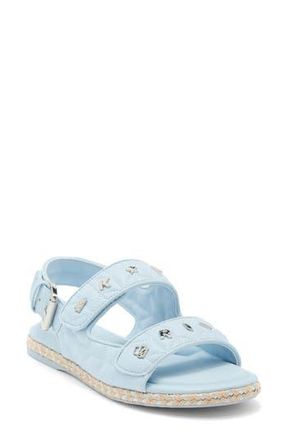 Karl Lagerfeld Charlay Studded Ankle Strap Sandal in Light Blue at Nordstrom Rack, Size 8.5