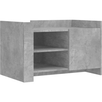 vidaXL Vidaxl - Mesa De Centro Madera De Ingenier&iacute;a Gris Hormig&oacute;n 80x50x50 Cm
