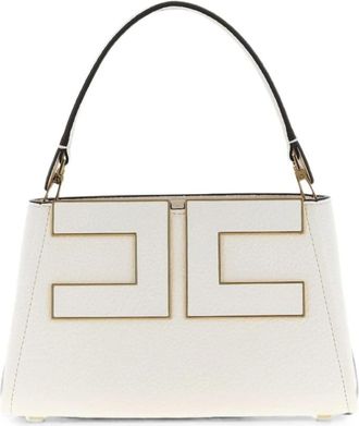 Elisabetta Franchi Logo Tote - Dames - Handtassen - Beige - ONE Size - Tassen