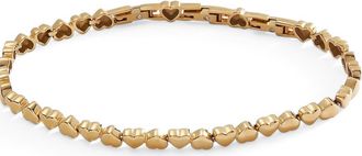 Alex and Ani Heart Tennis Bracelet in Gold at Nordstrom
