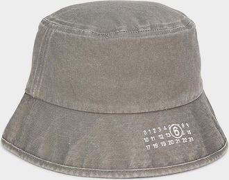 Maison Margiela Men & apos;s Logo Cotton Bucket Hat