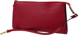 Louis Vuitton Castilian Red Epi Leather Pochette Pouch (Pre-Owned)