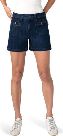 Liverpool L.A. Patch Pocket Denim Shorts in Delacey at Nordstrom, Size 12