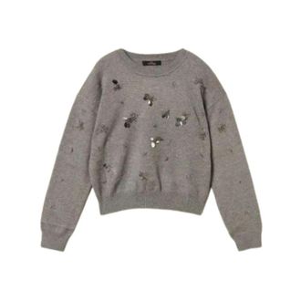Twinset Sweatshirts - Dames - Sweatshirts - Grijs - L - Hoodies & sweatvesten