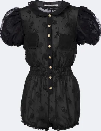 Alessandra Rich Lace romper