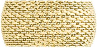 Sterling Forever 14K Cz Wide Mesh Ring