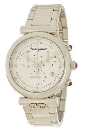 Ferragamo Salvatore Ferragamo Womens Ora Swiss Quartz Bracelet Watch, 40mm in Stainless Steel at Nordstrom Rack