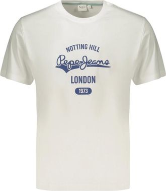 Pepe Jeans London Hombre, Camisetas, Blanco, Talla: 2XL