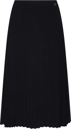 Silvian Heach Midiam Geplooide Midi Rok - Dames - Midirokken - Zwart - L - Polyester - Rokken