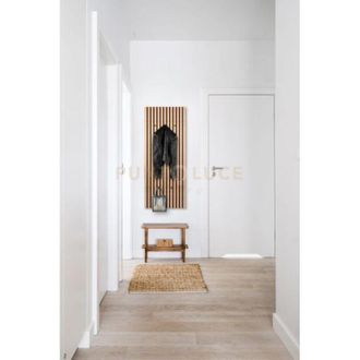 Mirrors and More Gwen Appendi Abiti Largo Colore Legno Naturale Fonoassorbente 50x125cm
