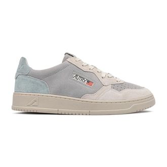 Autry Medalist Low Tricolor Suede - Heren - Sneakers - Grijs - 46 EU - Katoen - Schoenen