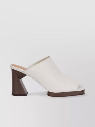 Tod's leather platform mules