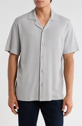 Abound Thermal Knit Camp Shirt in Grey Alloy at Nordstrom Rack, Size Xx-Large
