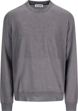 Jil Sander Maglione girocollo in lana - Grigio
