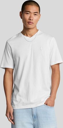 Lyle & Scott Lyle And Scott Mens Superfine Cotton V Neck T-Shirt - White - Size: 42
