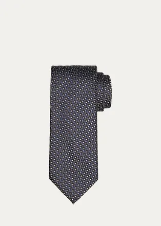 Tom Ford Mens Maxi-Prince of Wales Silk Tie