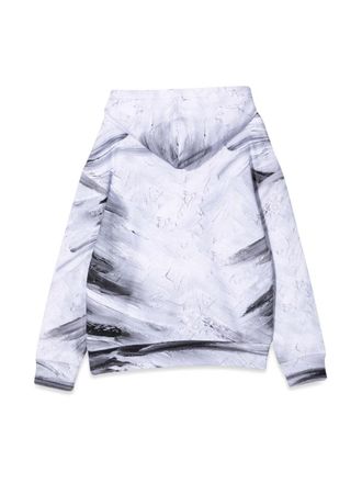 Moschino Hooded Cotton Sweatshirt - White