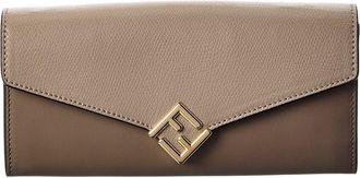 Fendi Fendi Ff Diamonds Leather Wallet On Chain