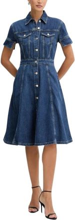 Karl Lagerfeld Shirt Dress - Dames - Shirt Kleedjes - Blauw - L - Kleedjes