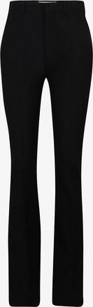 Saint Laurent Gerade Hose aus Woll-Twill
