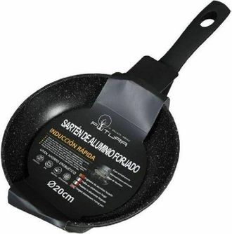 Trade Shop Trade Shop - Padella Con Manico In Alluminio Forgiato Antiaderente Granito Diametro 20cm