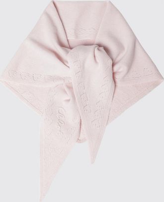 Chlo&eacute; Asymmetrical Wool Blend Scarf with Tie Fastening